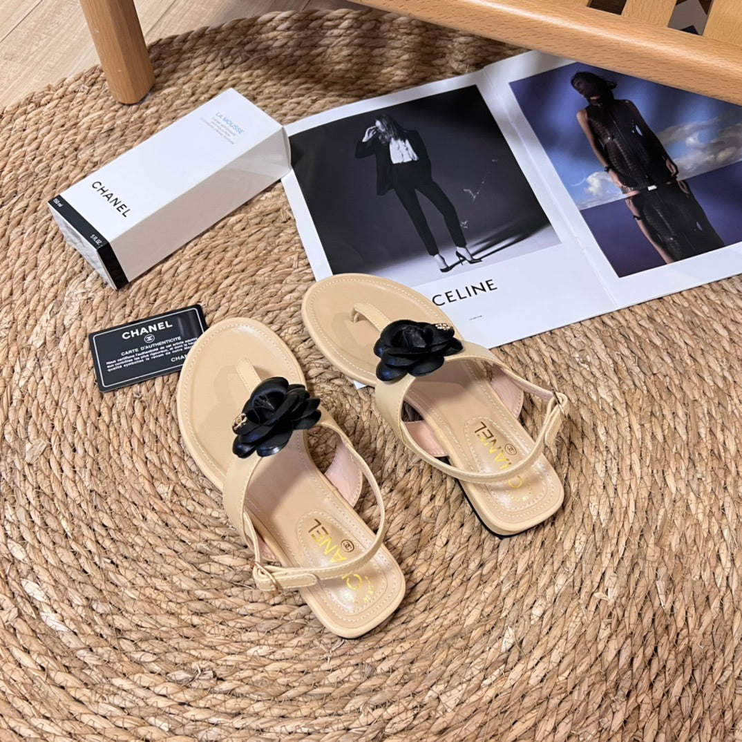 Vintage Flower Flip Flop Sandals mysite