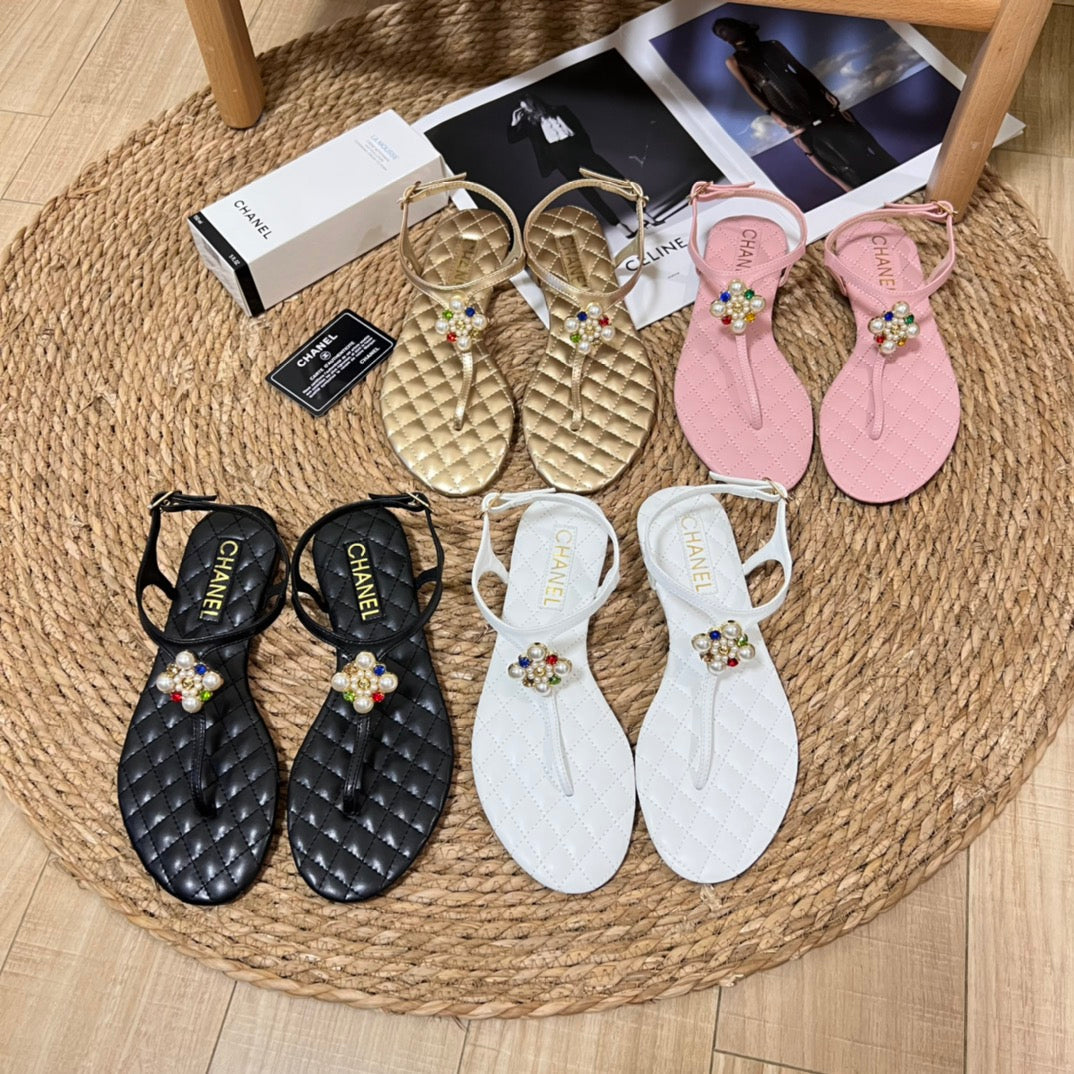 Clover Pearl Flip Flops Sandals mysite