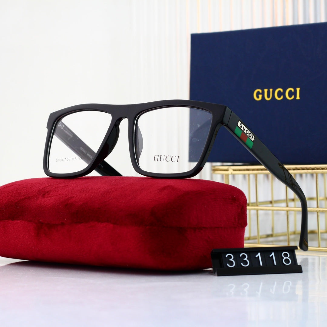 Unisex Fashionable Striped Rim Glasses mysite