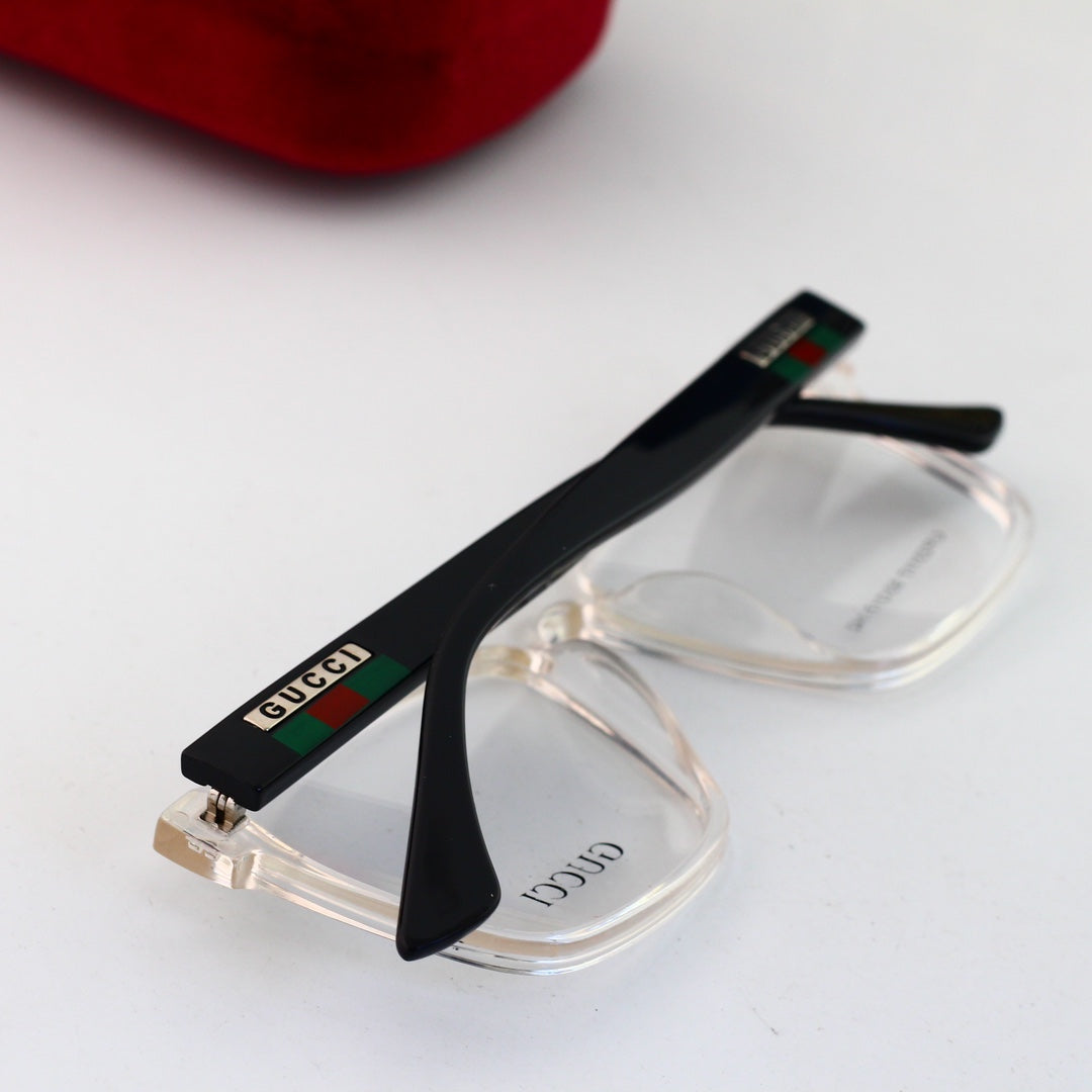 Unisex Fashionable Striped Rim Glasses-s mysite