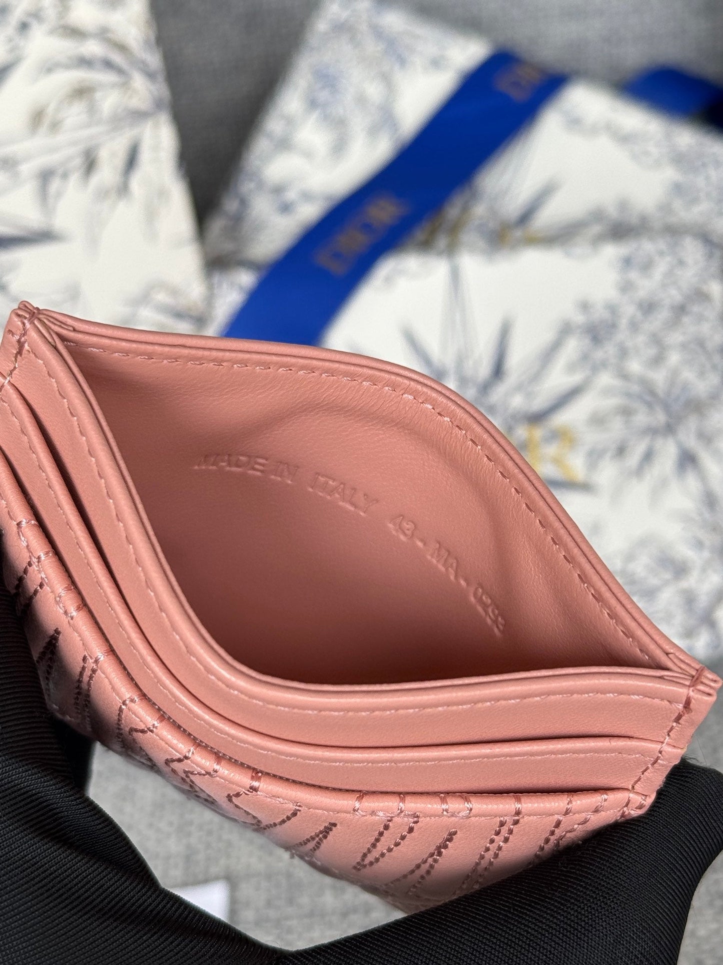 CD Miss Dior Freesia card holder 10.5cm Sheepskin mysite