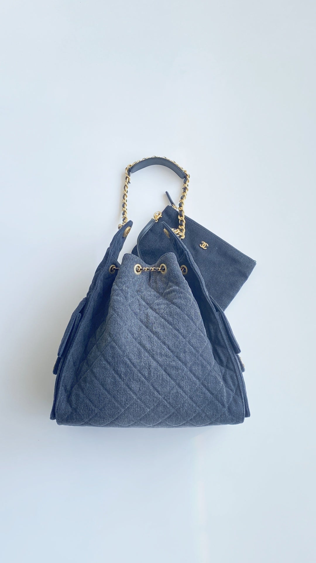 CC 25C Hobo Bags 40cm Dark Blue Denim mysite