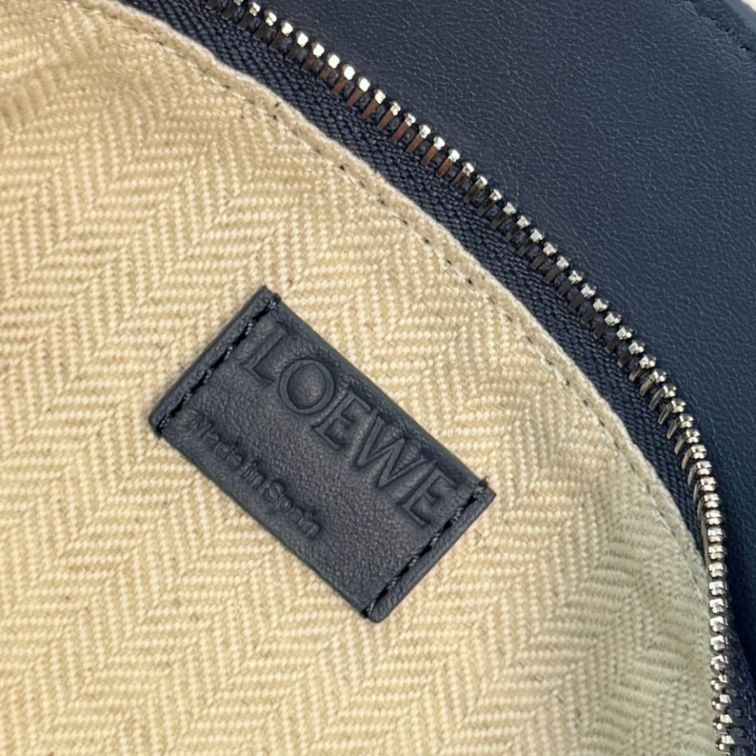 Loewe Puzzle Waist Bag 24 Navy Blue Cowhide mysite