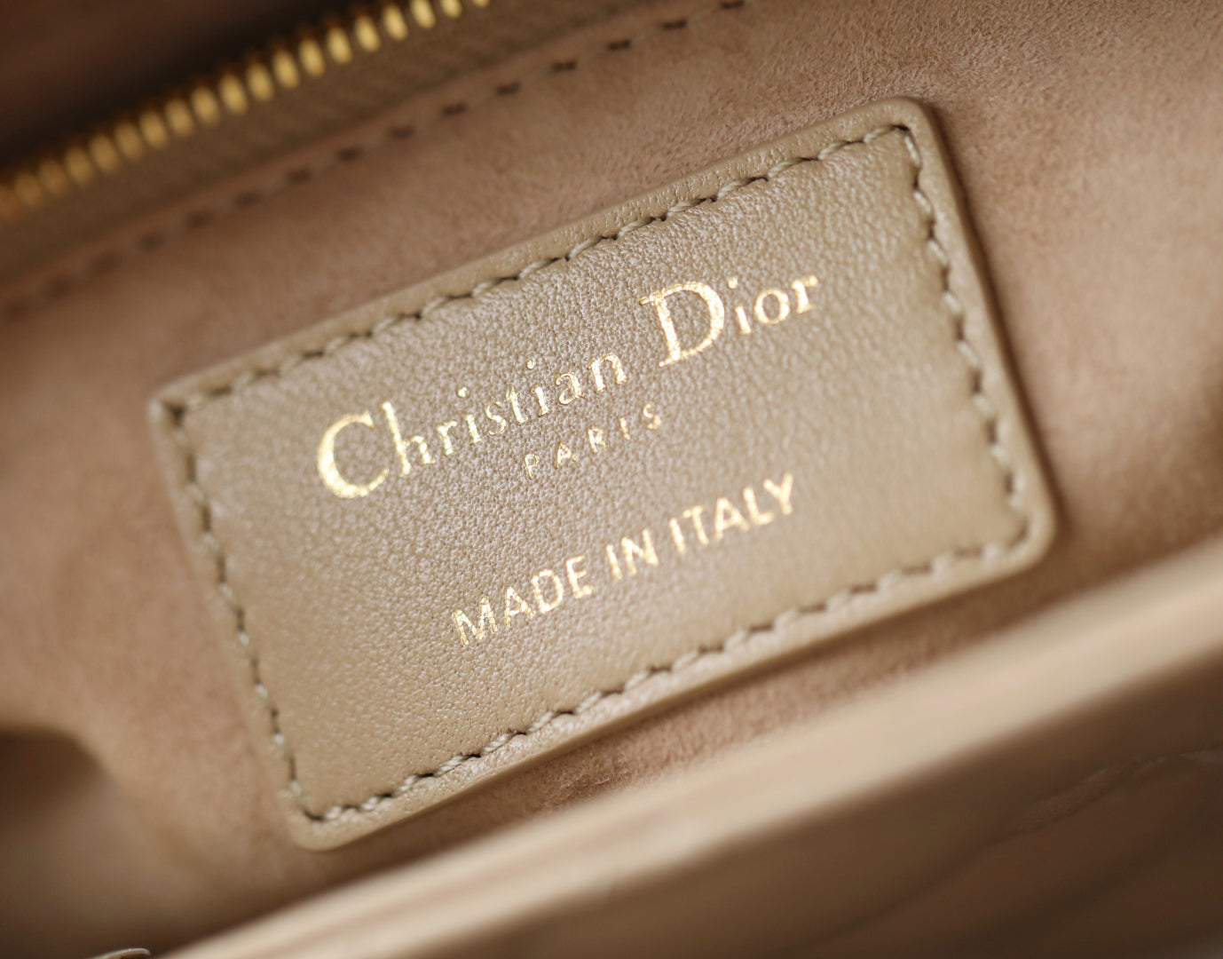 CD Lady Dior 20 Bag Khaki Lambskin mysite