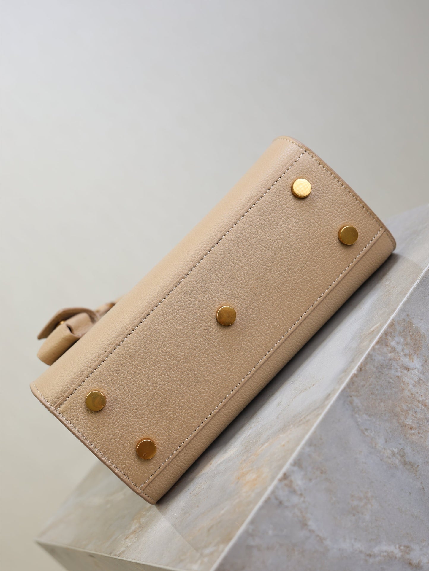 YSL Sac De Jour Nano 22cm Beige Grain Cowhide GHW mysite