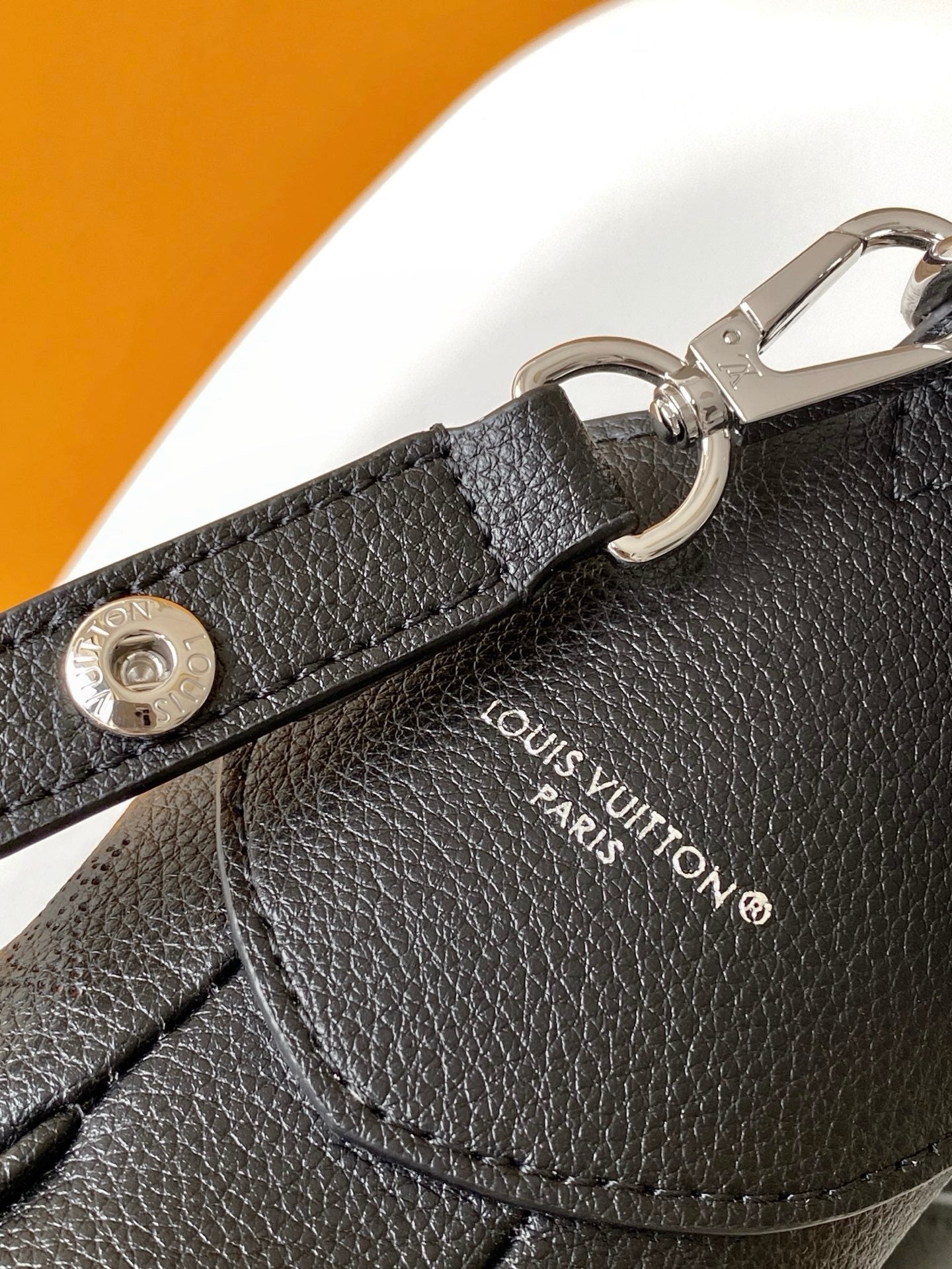 LV All Around MM Black Perforated Mahina Taurillon Leather 268132 mysite