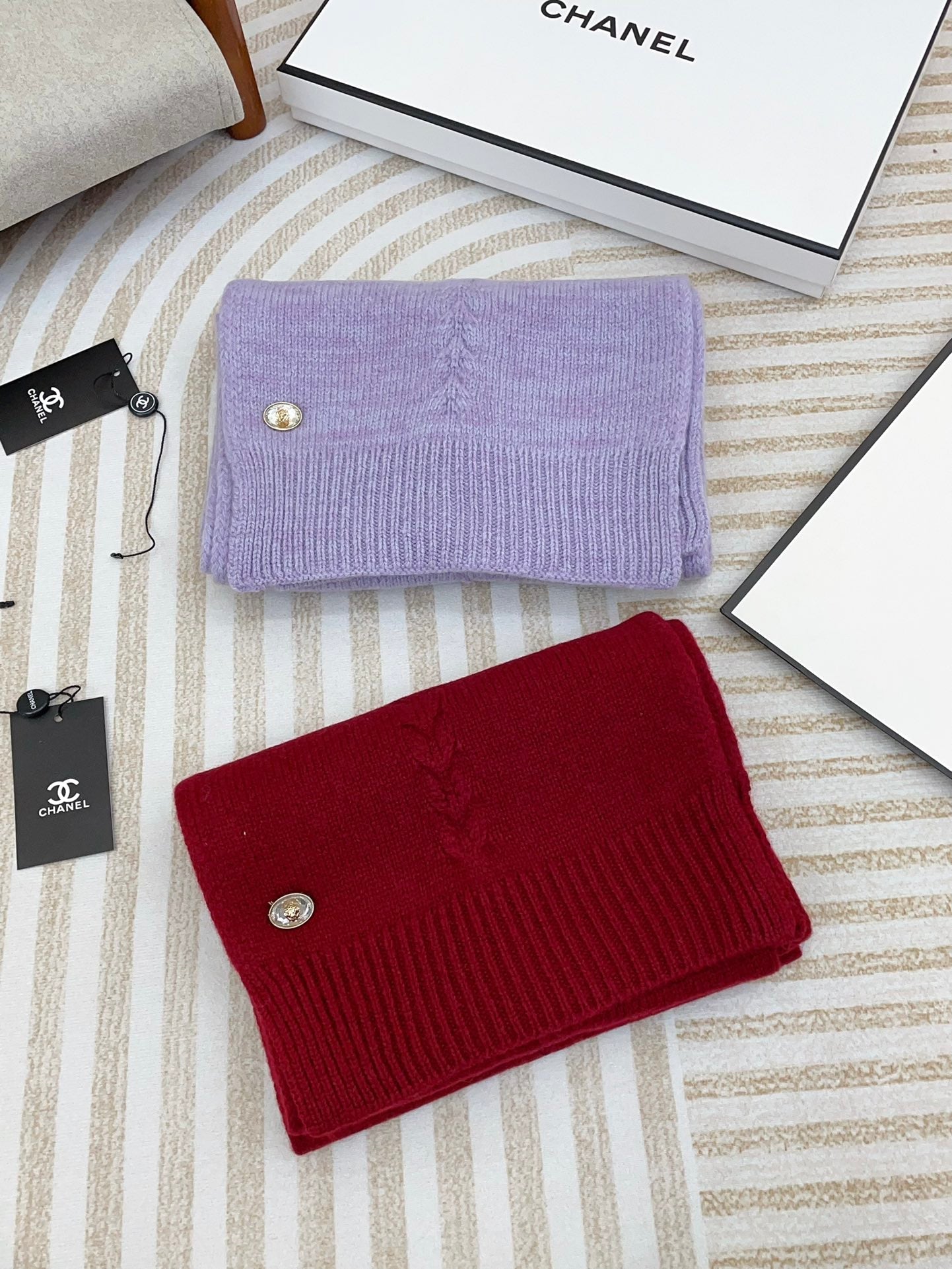 SCARF 180 CM IN RUBY RED CASHMERE 398266 mysite