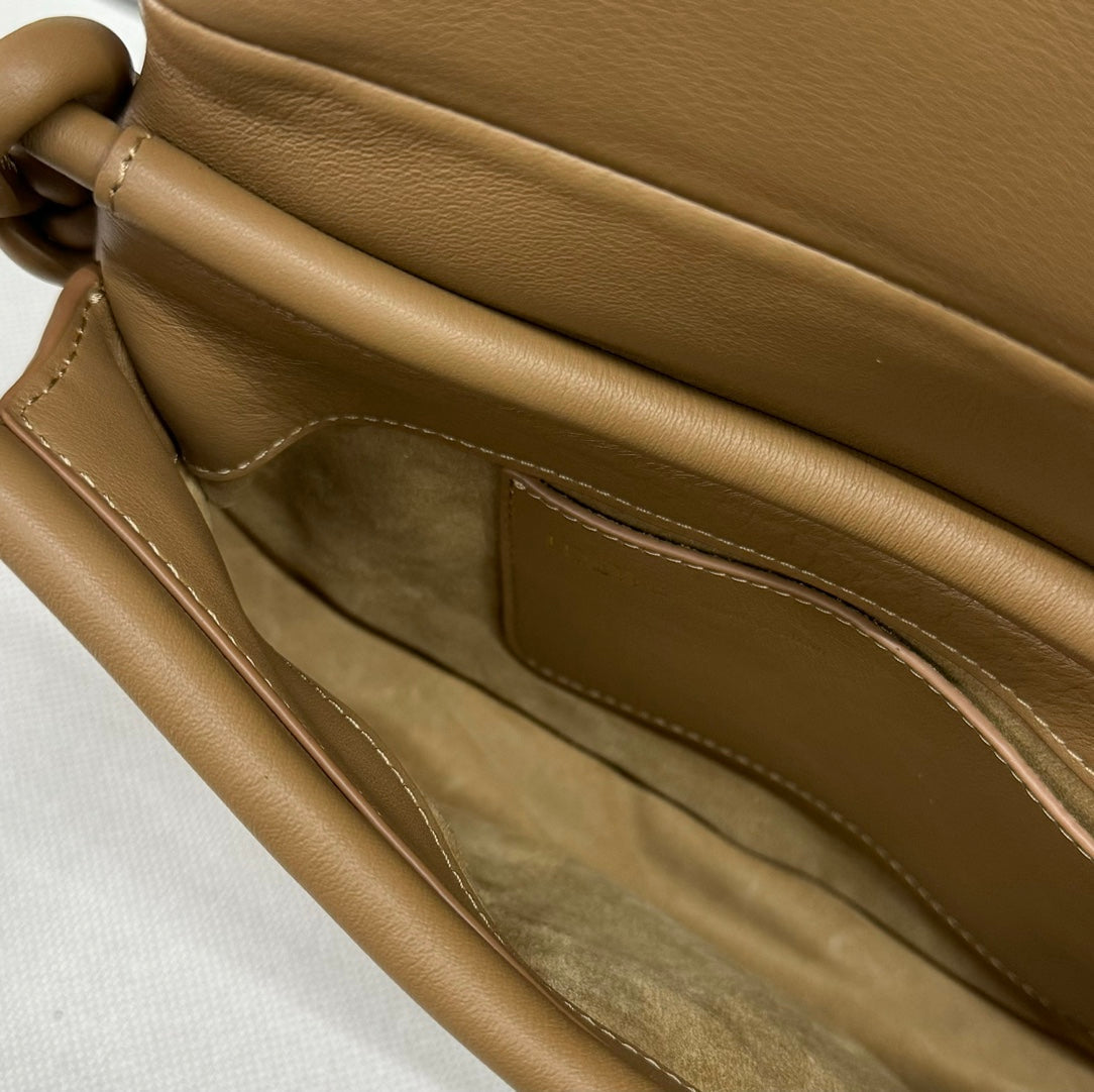 Loew Paseo Shoulder Bag 25cm Light Brown Cowhide mysite