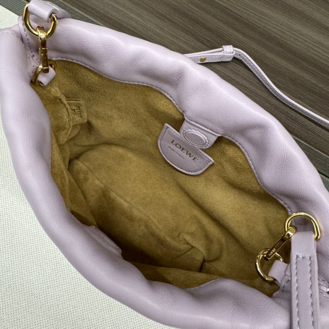 LOE 23 FLAMENCO PURSE BUCKET IN PERIWINKLE PURPLE LAMBSKIN mysite