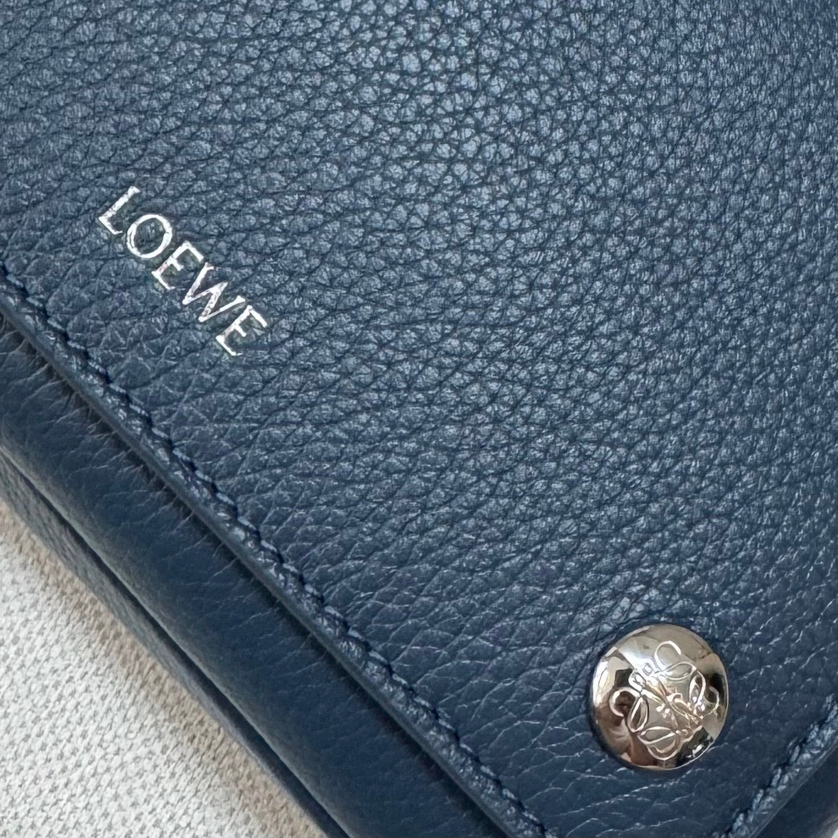 Loewe Messenger Bags 20 Navy Blue Cowhide mysite