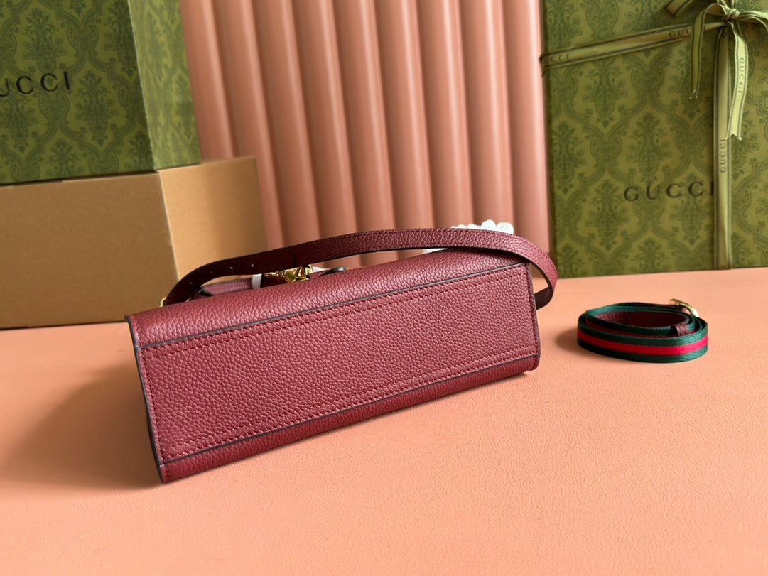 Gucci Jackie Tote Bag Rosso Ancora Red Leather 248601 mysite