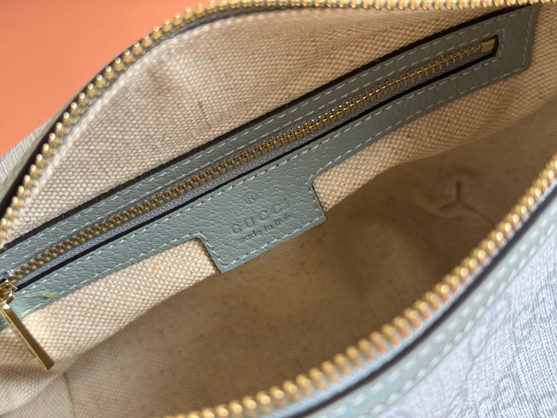 Gucci Ophidia 20cm Bag Blue Gray Canvas 239921 mysite