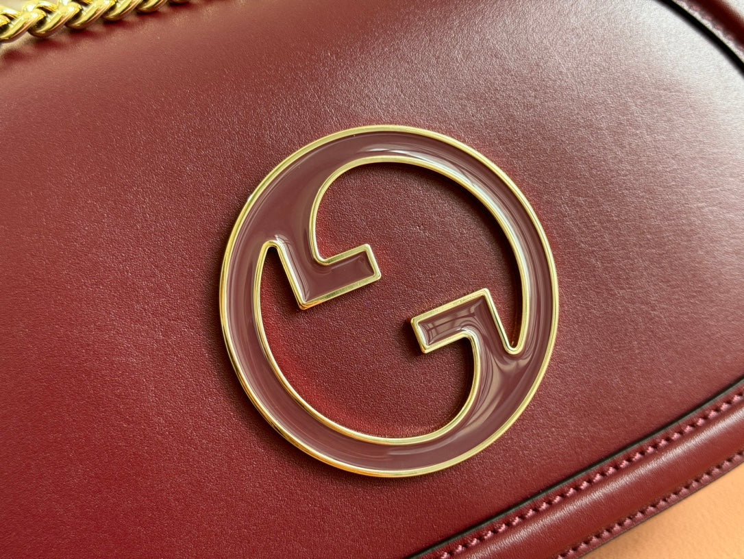Gucci Blondie Small Shoulder Bag 26 Burgundy Calfskin 272180 mysite