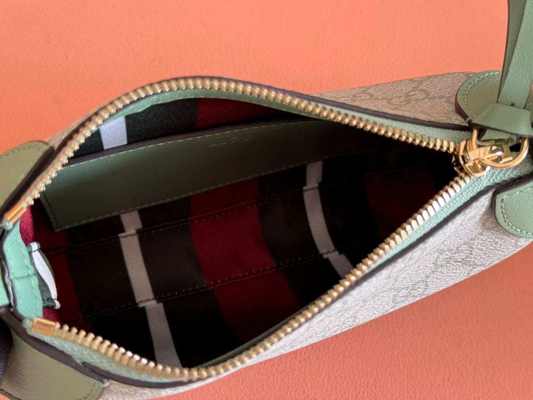 Gucci Ophidia 24.5cm Bag Green Canvas 244369 mysite