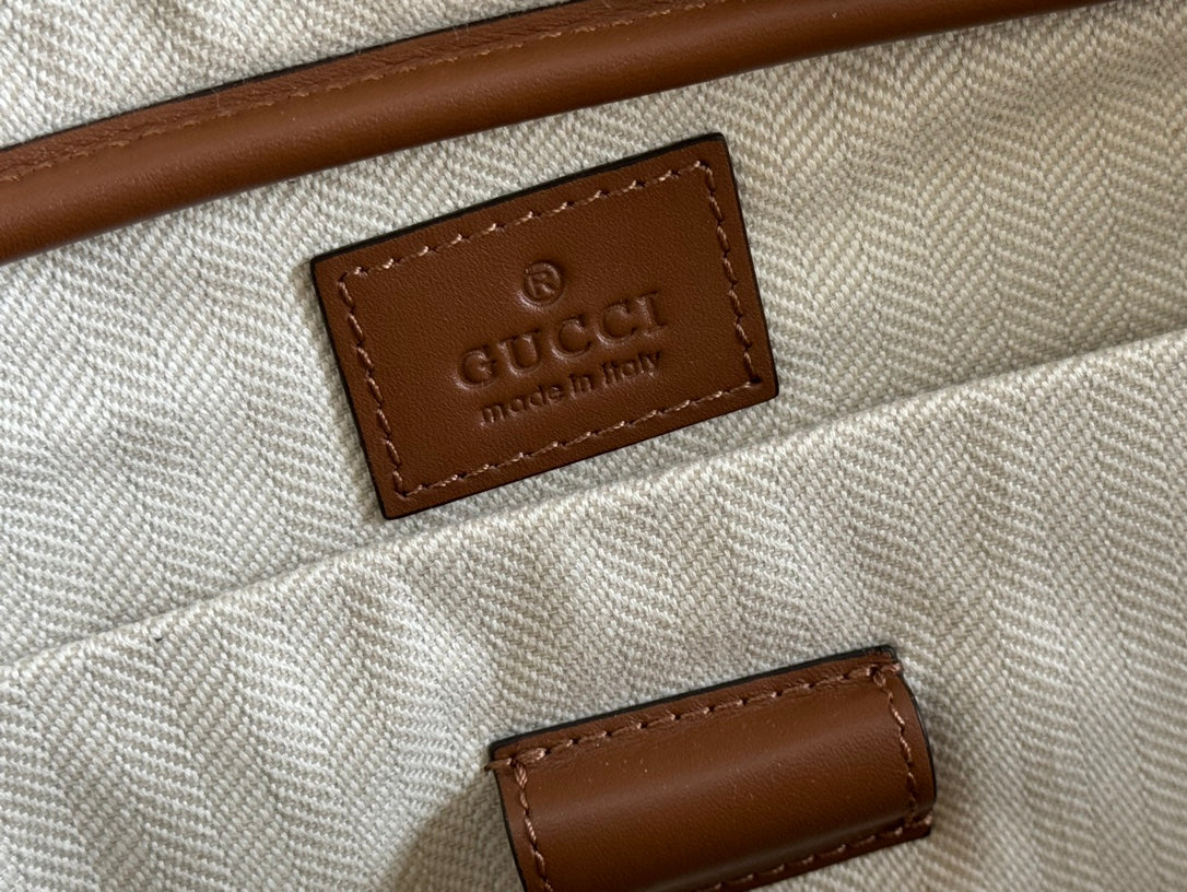 Gucci Emblem Briefcase Brown Calfskin 248359 mysite