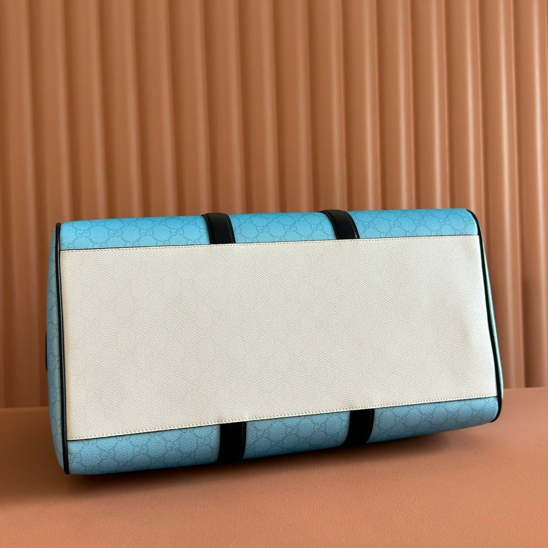 Gucci Chroma Large Duffle Bag Blue Leather mysite
