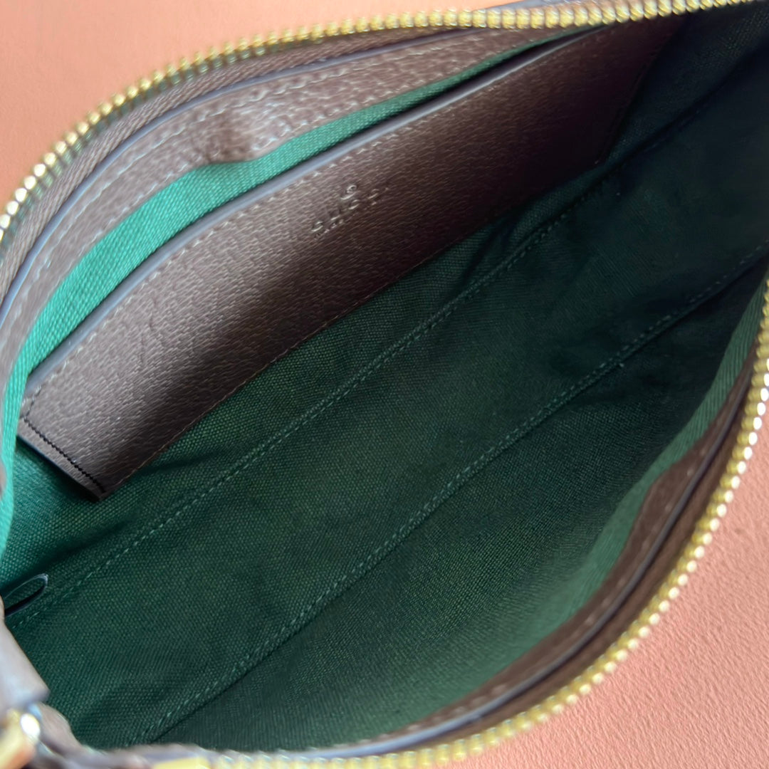 Gucci Ophidia 26cm Bag Ebony Brown Canvas 255298 mysite