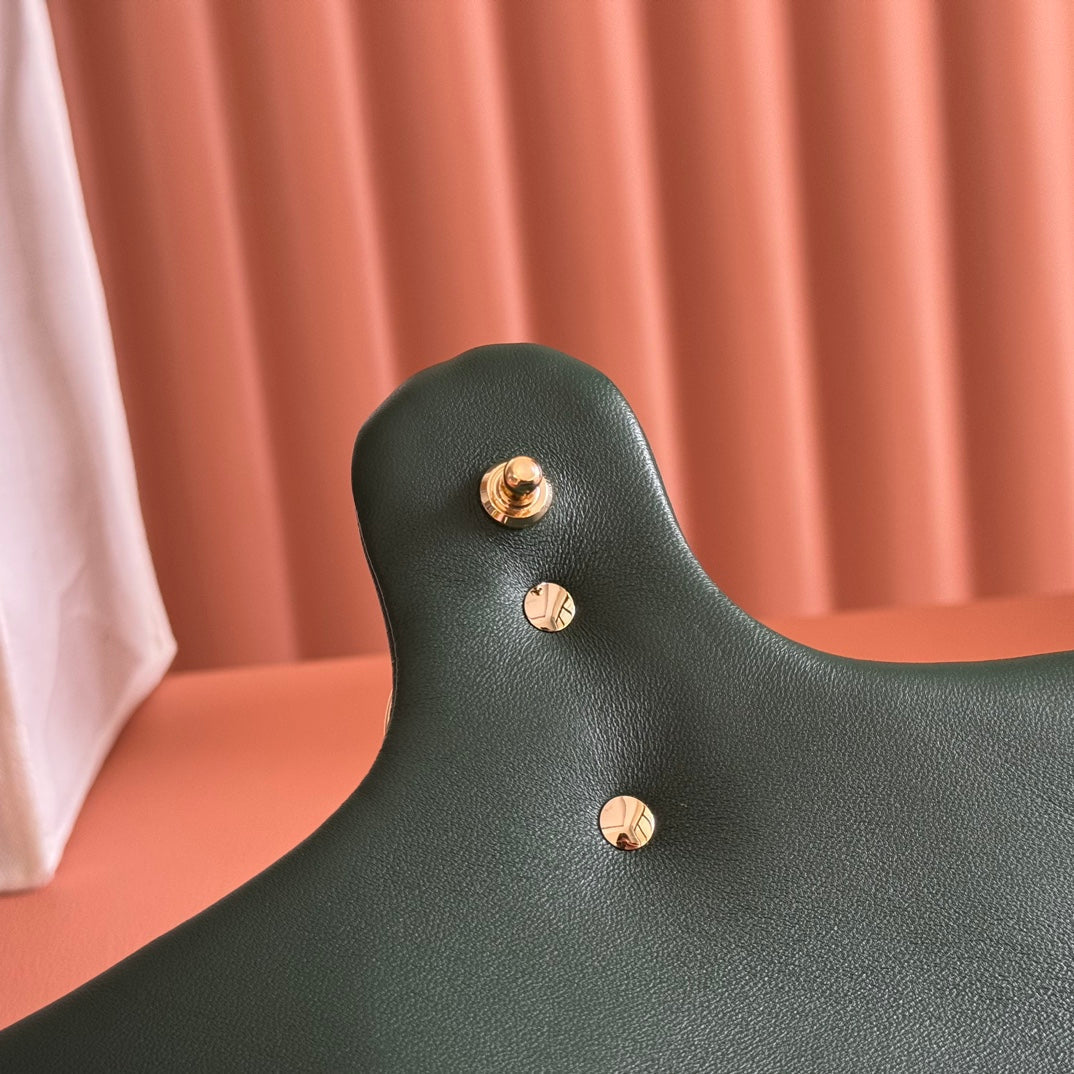 Gucci Marmont Bag 26 Dark Green Lambskin Gold Hardware 271793 mysite