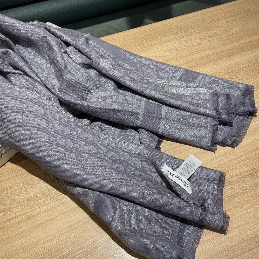 SQUARE SCARF 140 CM IN MOUSE GRAY WOOL AND SILK 415442 mysite