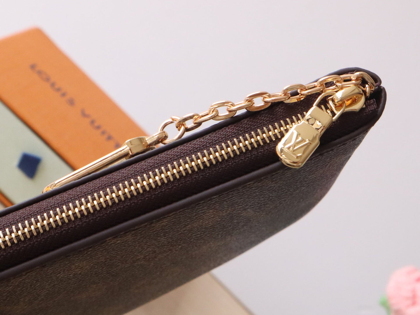 LV Pochette Clés Medium 24cm Brown Monogram Canvas GHW mysite