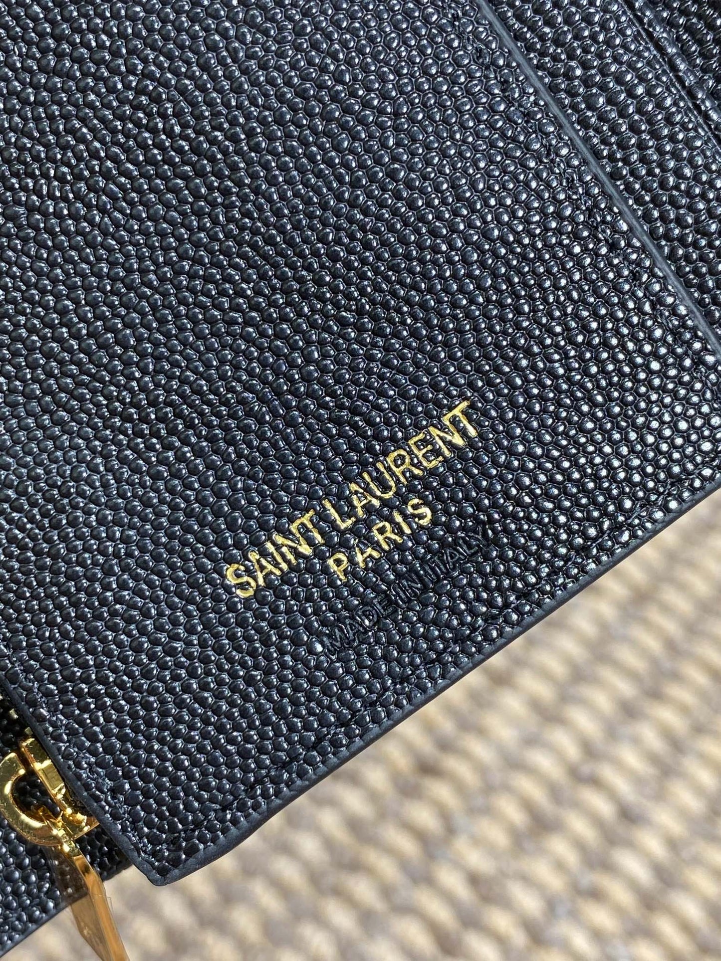 YSL Compact Flap Cassendre Wallet 10cm Black Leather GHW mysite