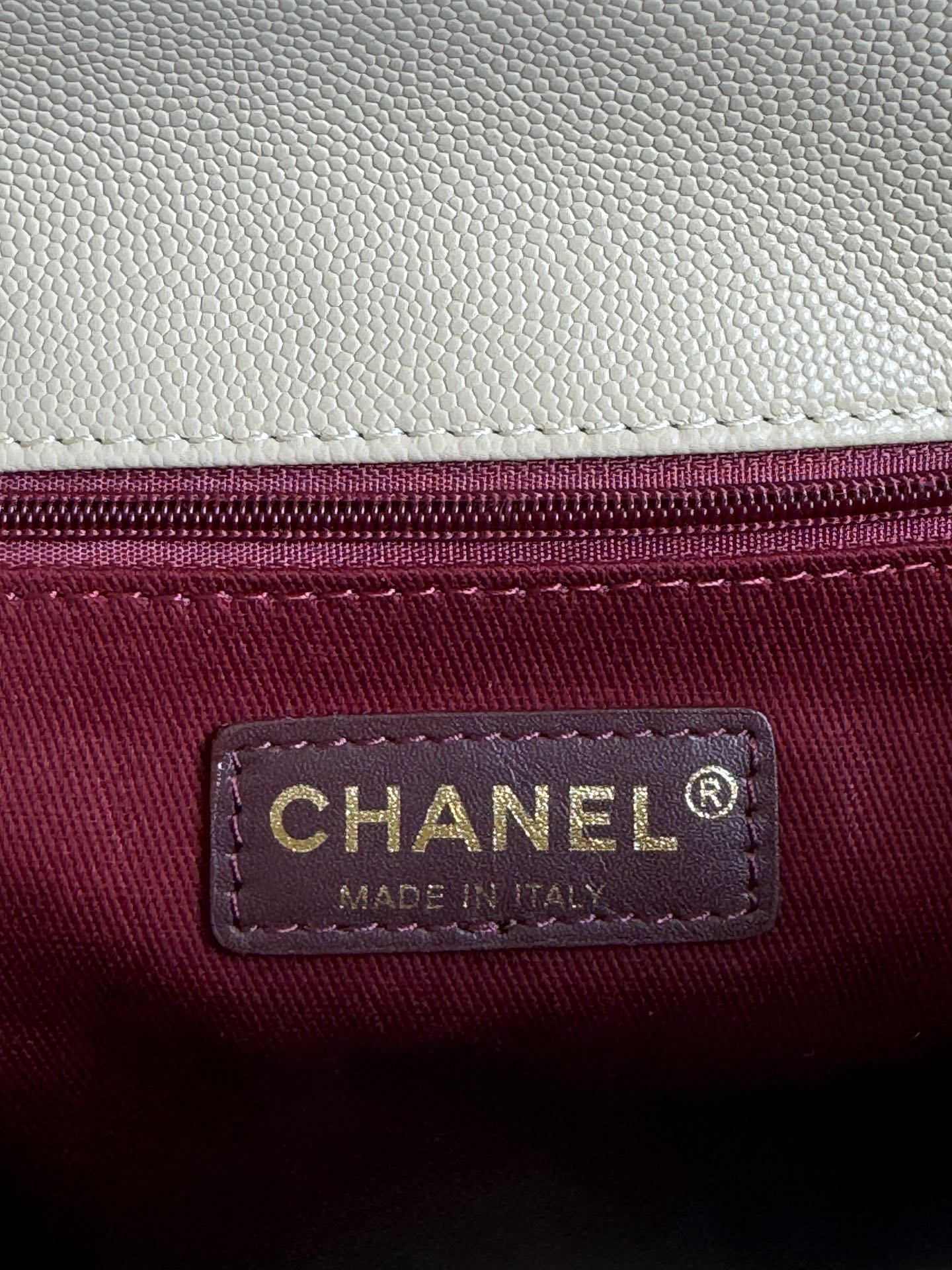 coco handle medium 29cm beige red quilted caviar leather gold hardware mysite