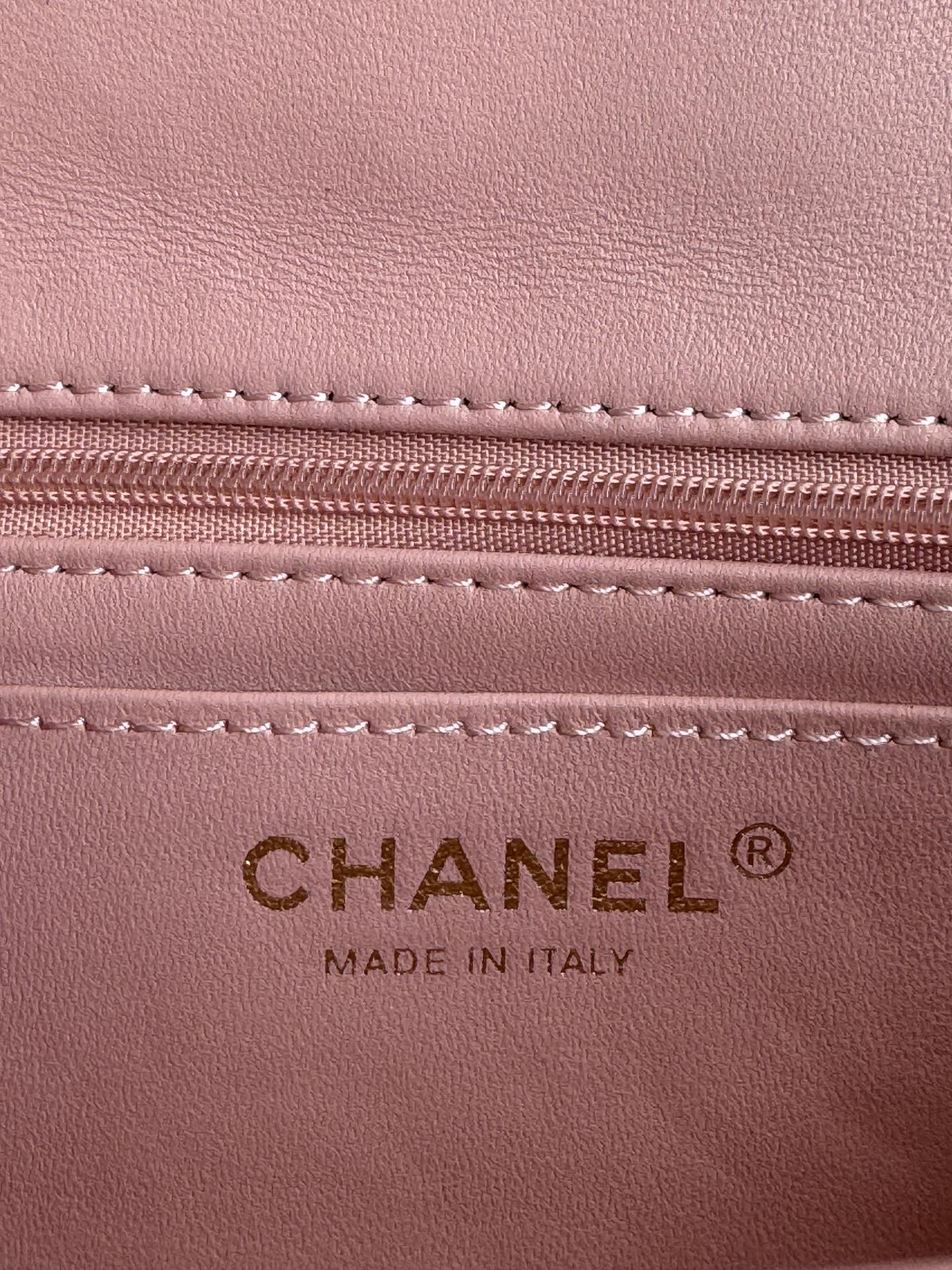 24c mini flap bag 20cm with top handle pink lambskin mysite