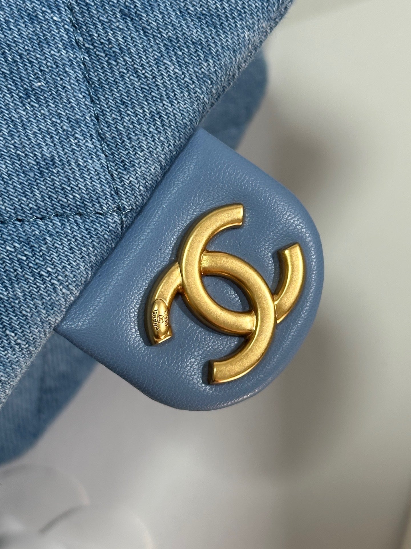 CC 25C Hobo 35cm Baby Blue Demin Gold Hardware 243567 mysite