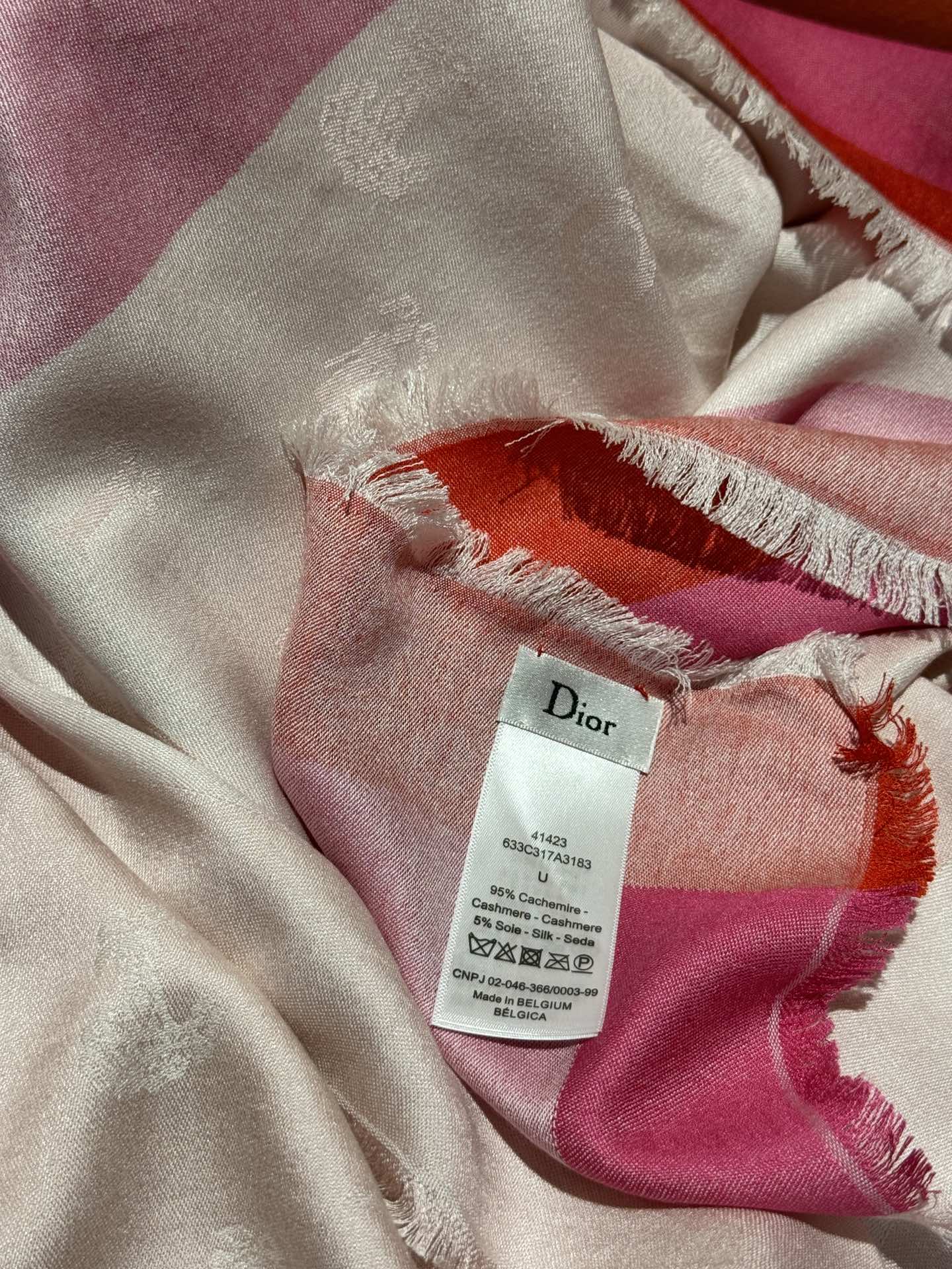 SHAWL 140 CM IN LIGHT PINK CASHMERE AND SILK 413801 mysite