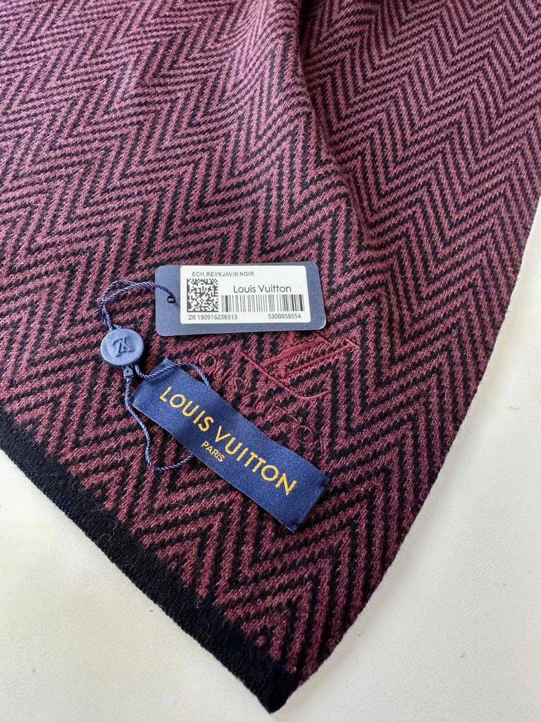 SCARF 180 CM IN WINE PURPLE CASHMERE 393154 mysite