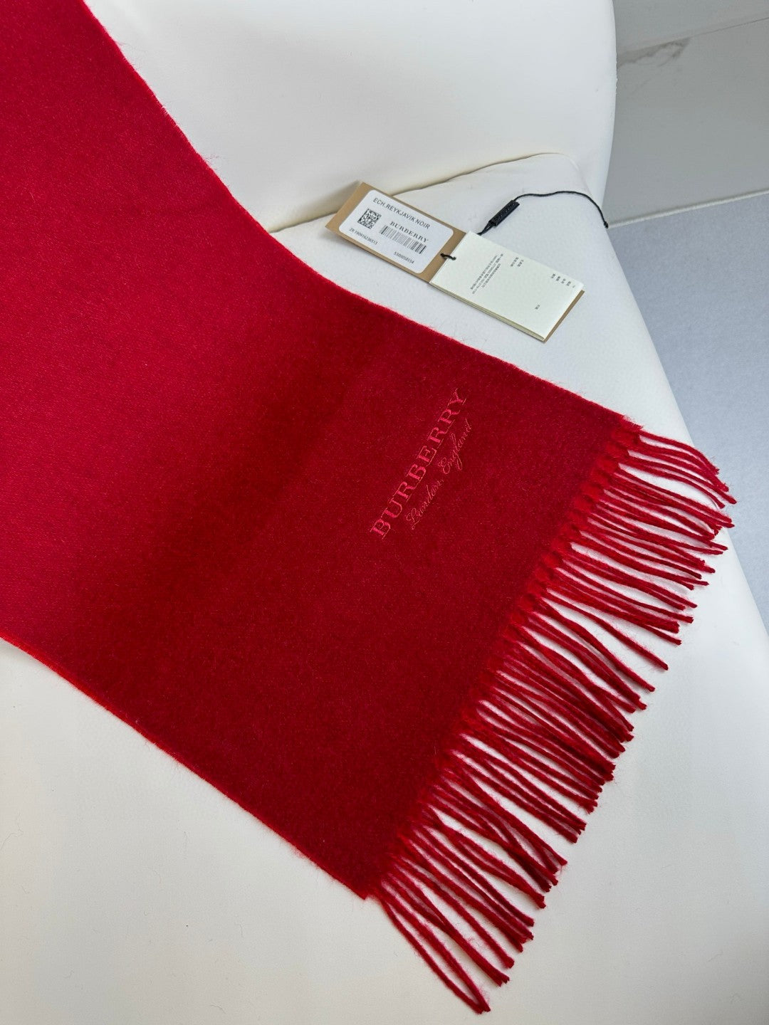 SCARF 180 CM IN CHERRY RED CASHMERE 398420 mysite
