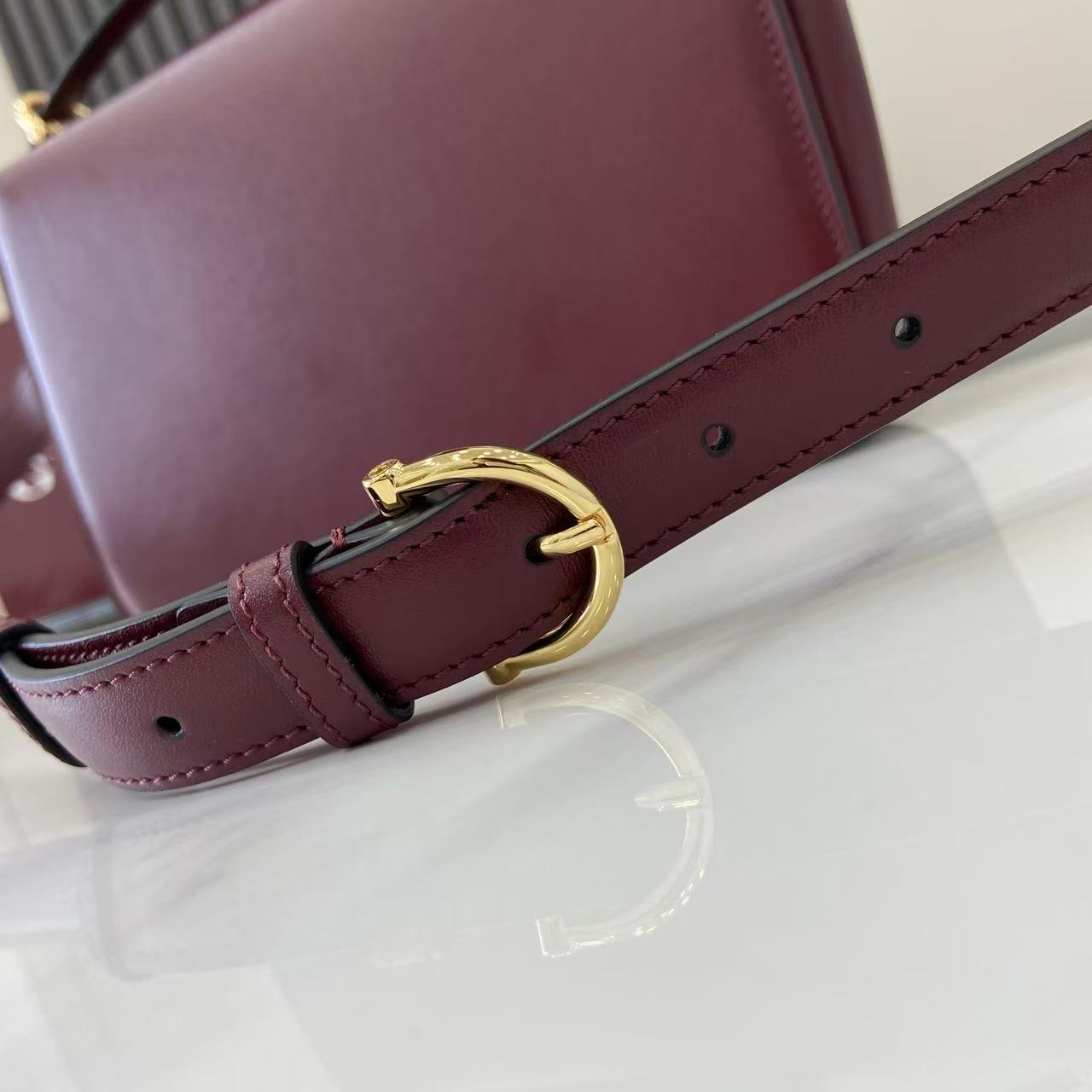 Gucci 25 Siena Bag Anchor Red Gold Leather 292366 mysite