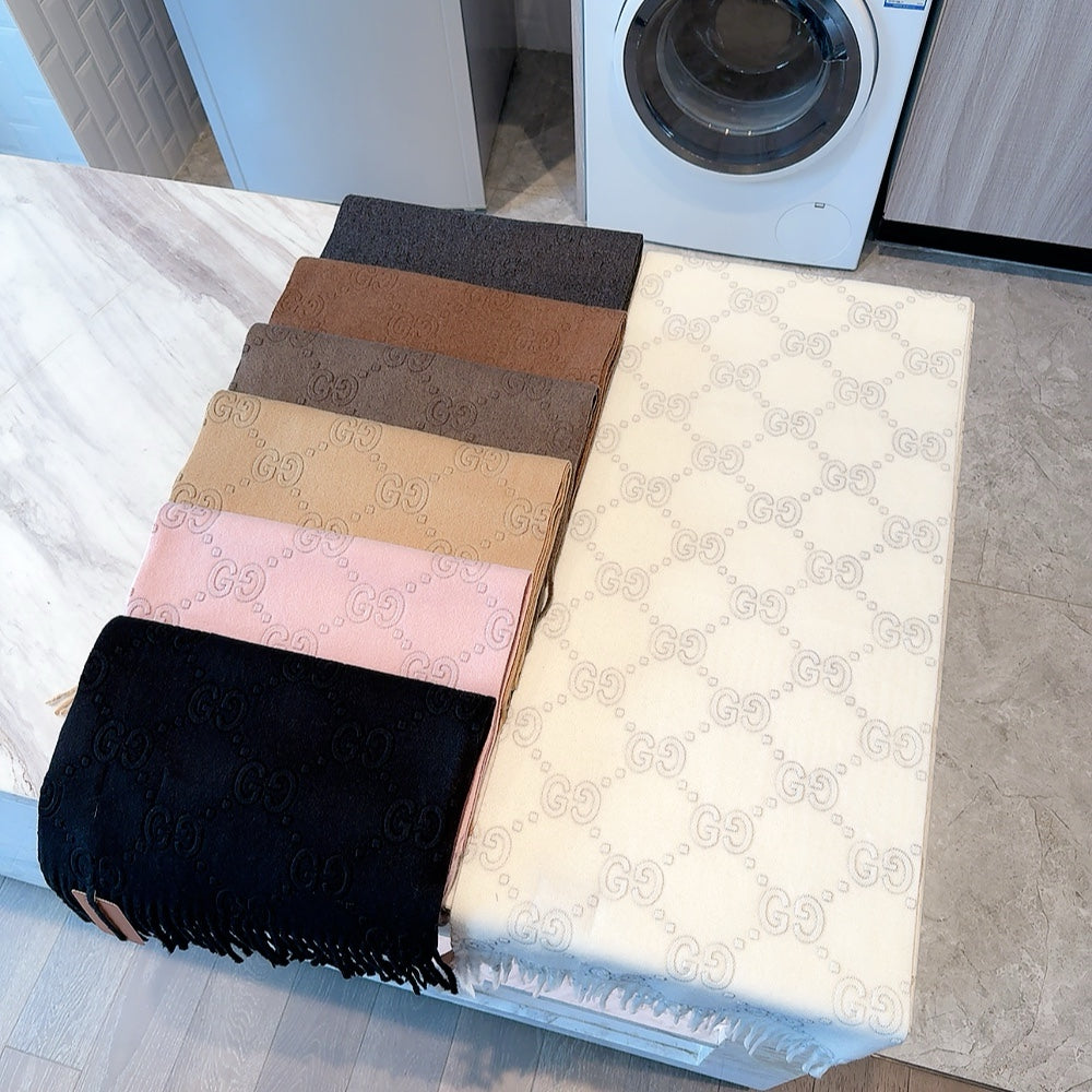 SCARF IN BLACK CASHMERE 405597 mysite