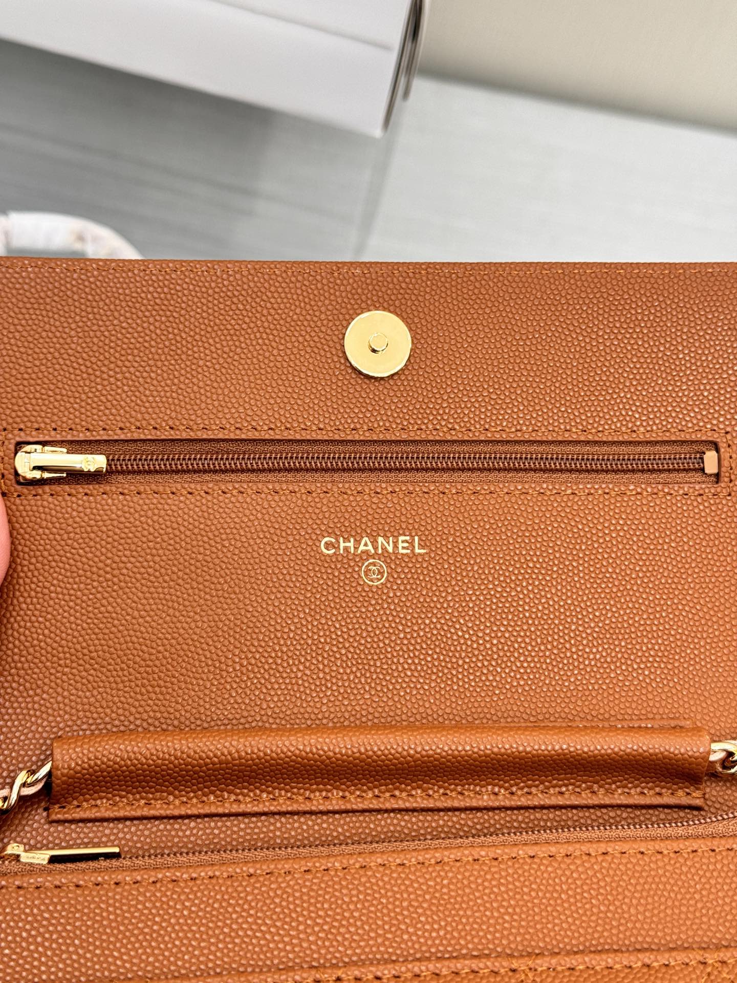 WOC 19CM ORANGE CAVIAR GOLD HARDWARE mysite