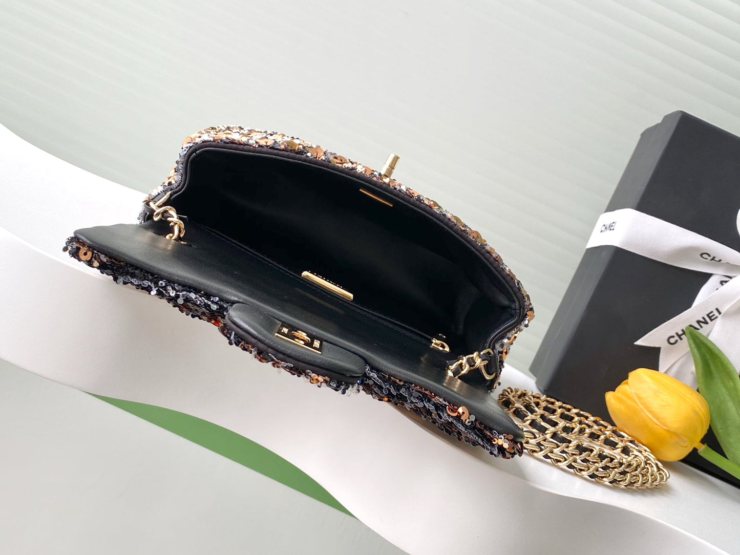 CC 25C Black Bronze Sequin Gold Hardware mysite