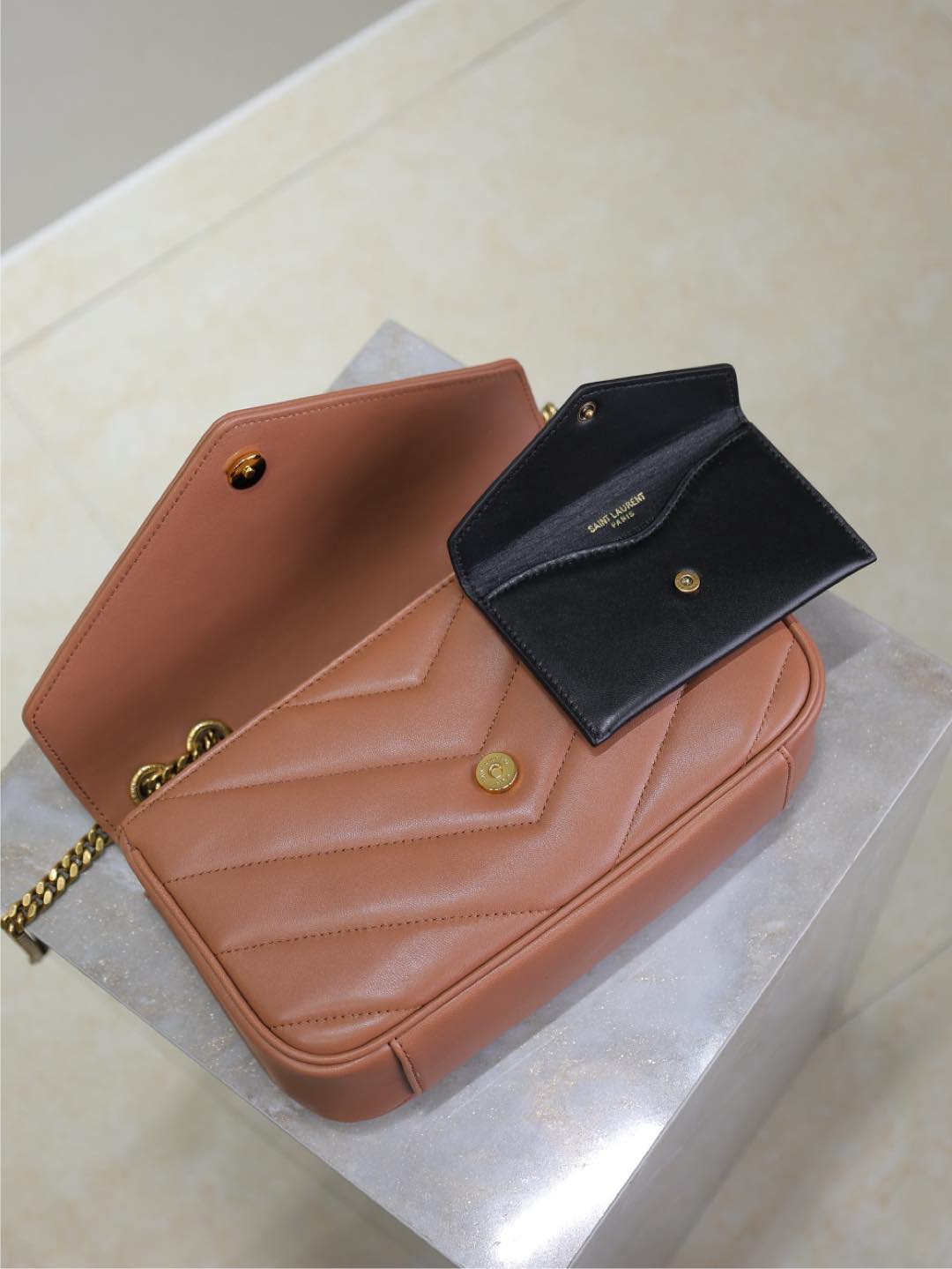 LOULOU SMALL 24 IN SALMON PINK SHEEPSKIN GOLD HARDWARE mysite