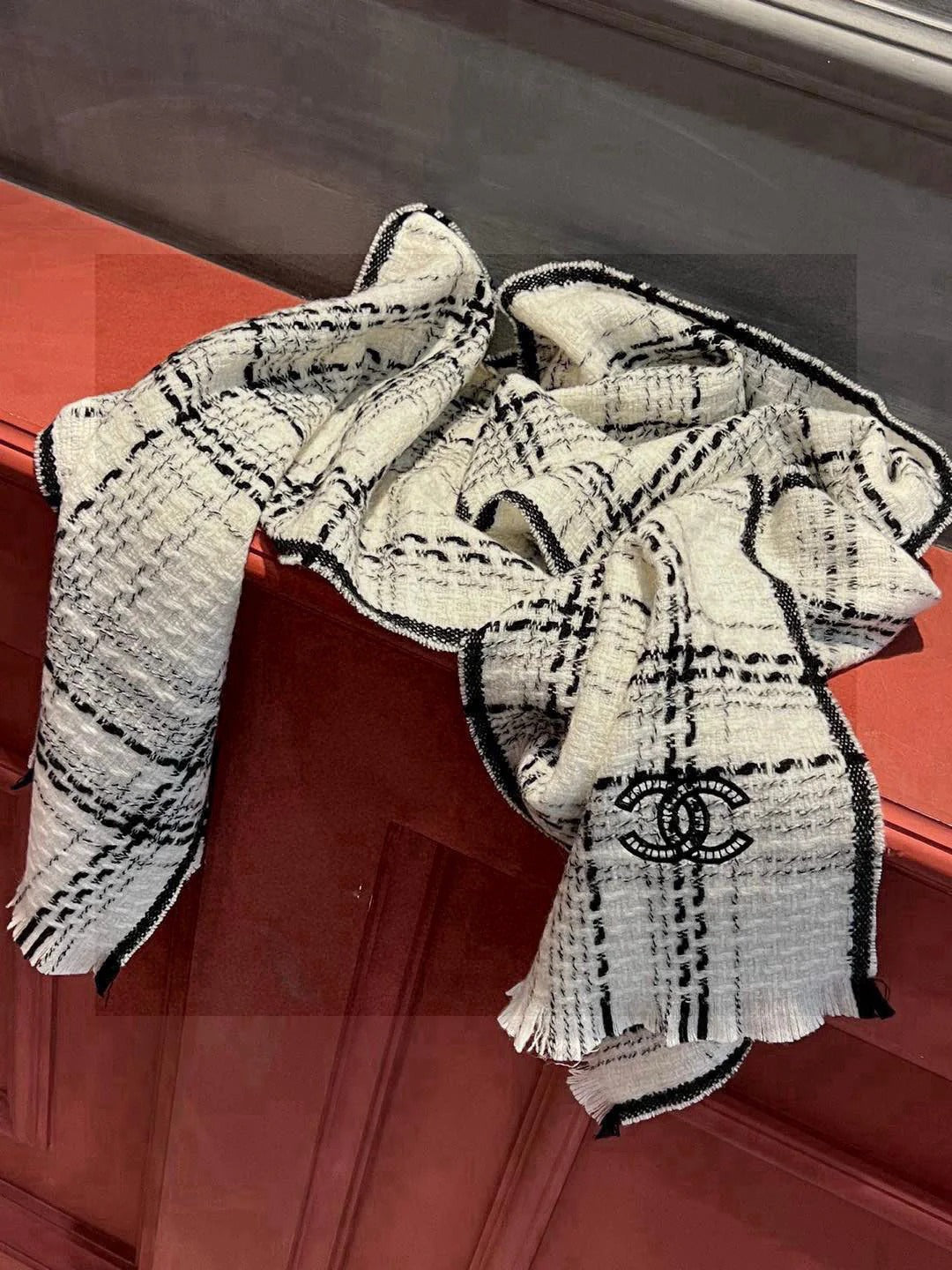 CHANEL 25S SCARF 185 IN CASHMERE 730559 mysite