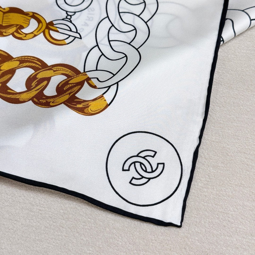 CHANEL 25S SCARF 90 IN SILK 729043 mysite