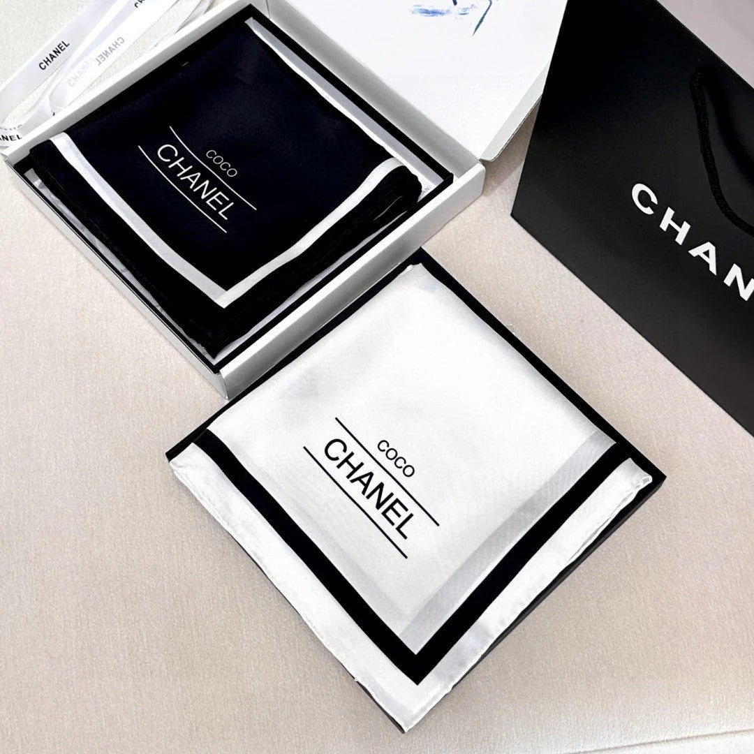 CHANEL 25S SCARF 90 IN SILK 732132 mysite