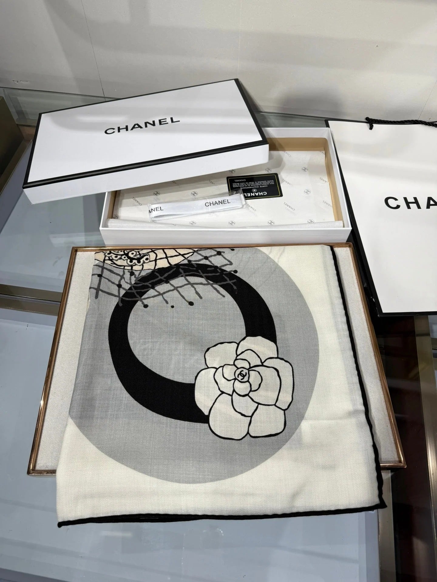 CHANEL 25S SCARF 140 IN SILK 732159 mysite