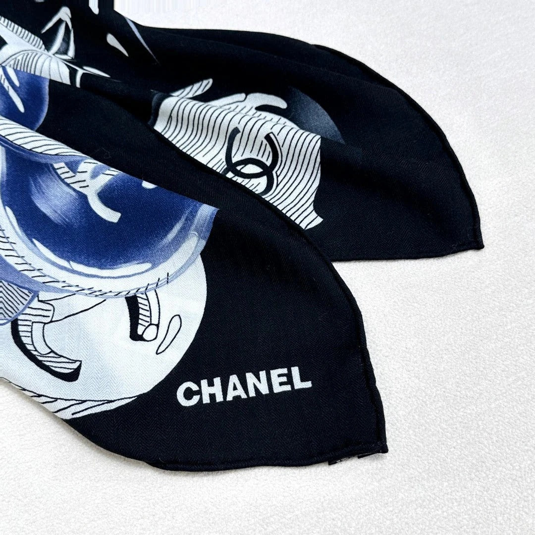 CHANEL 25S SCARF 140 IN CASHMERE SILK 642079 mysite