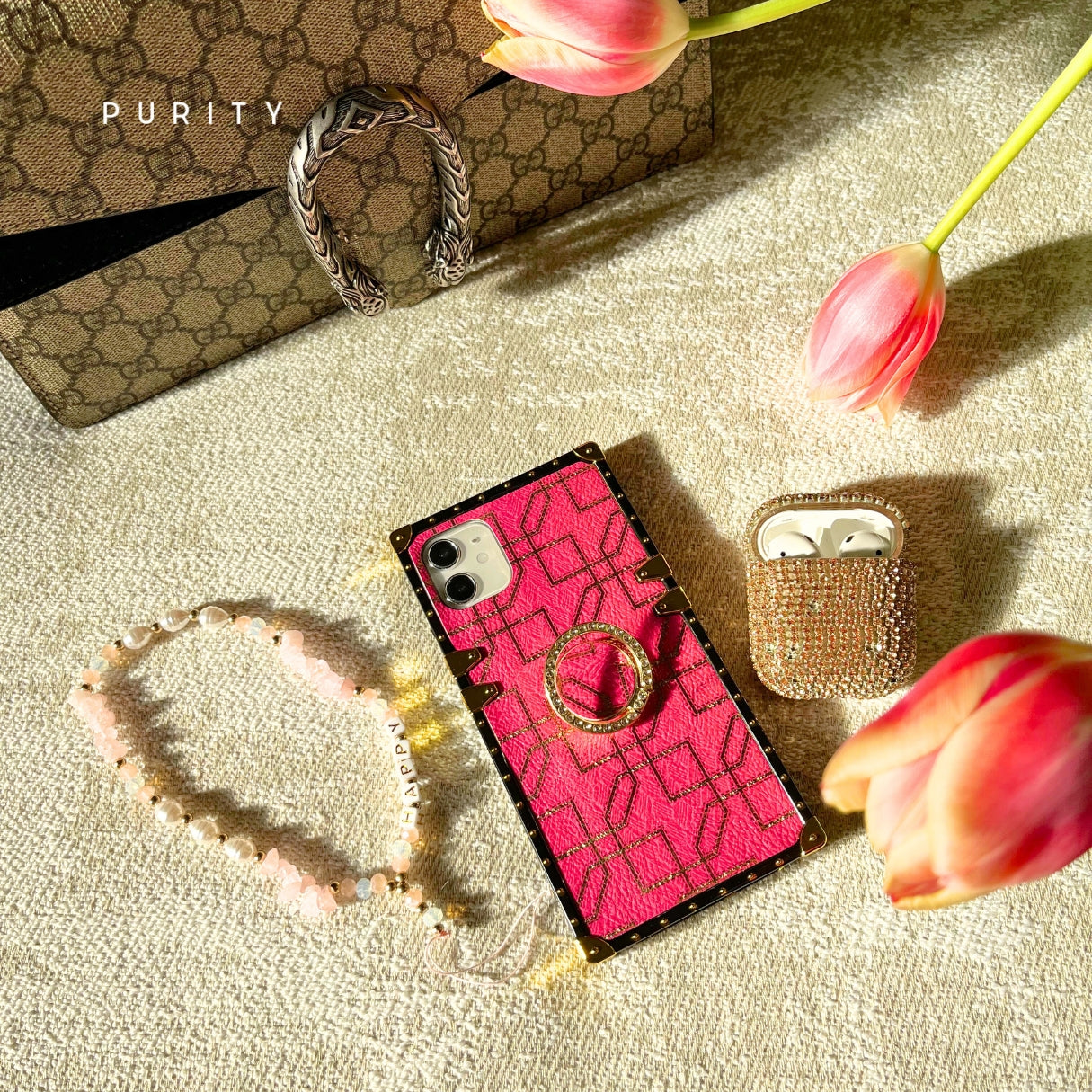 Samsung Case with Ring "Magenta" mysite