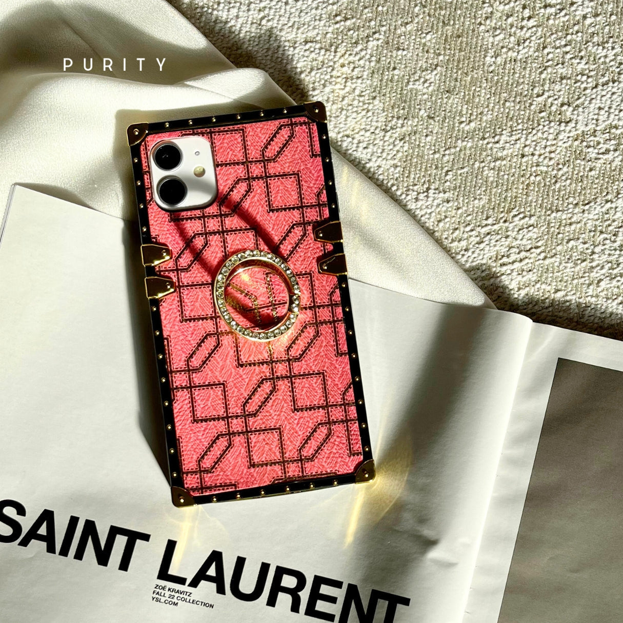 Samsung Case with Ring "Peach" mysite