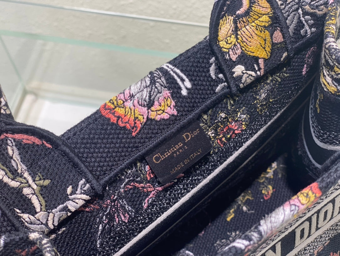 Small CD Book Tote 26.5cm Jardin Botanique Black mysite