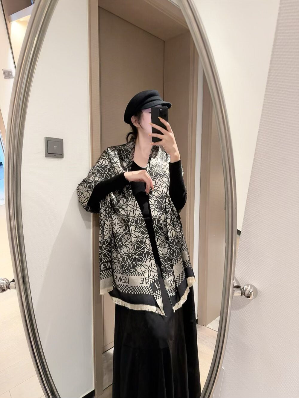 Premium Double-sided Cashmere Fringed Scarf mysite