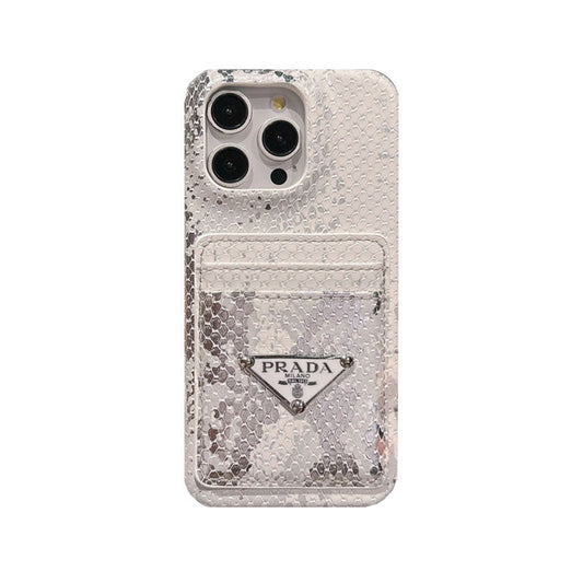 LEATHER SERPENTINE PR PHONE CASE WITH CARD HOLDER mysite