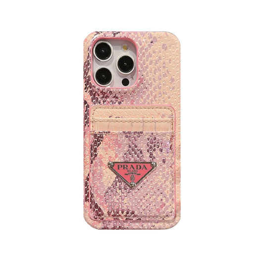 LEATHER SERPENTINE PR PHONE CASE WITH CARD HOLDER mysite