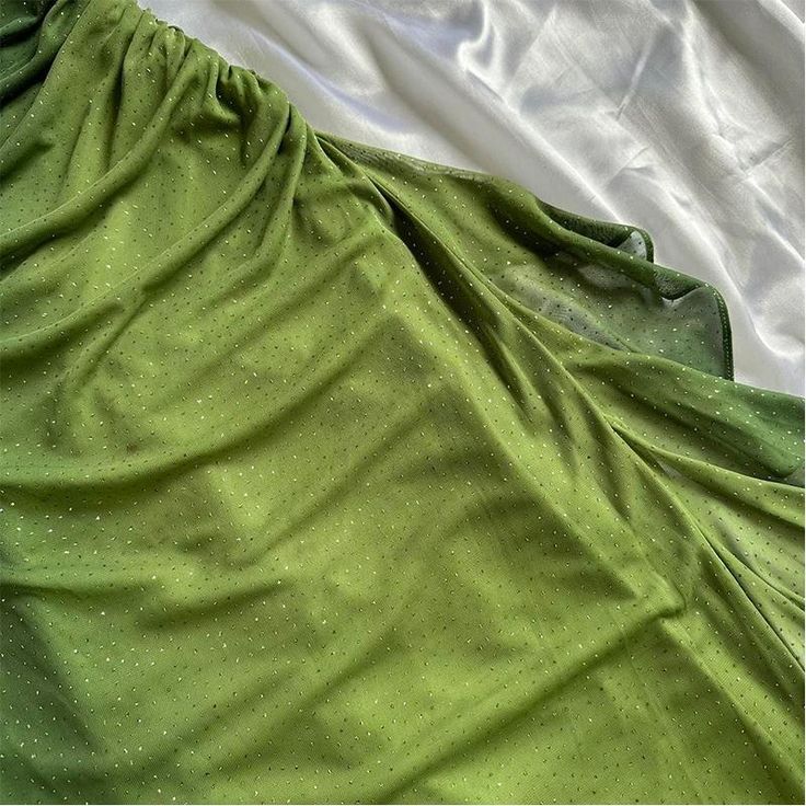Shiny Green Gradient Long Chiffon Ball Gown Prom Dress Celebrity Dressess mysite