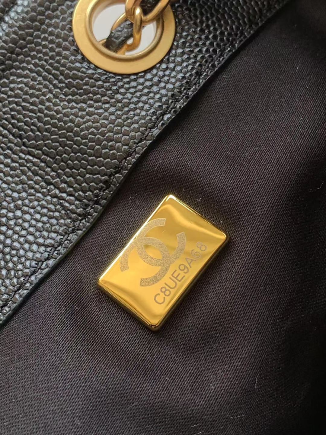 CC 25 Small Handbag Grained Calfskin & Gold-Tone Metal Bag-1 mysite