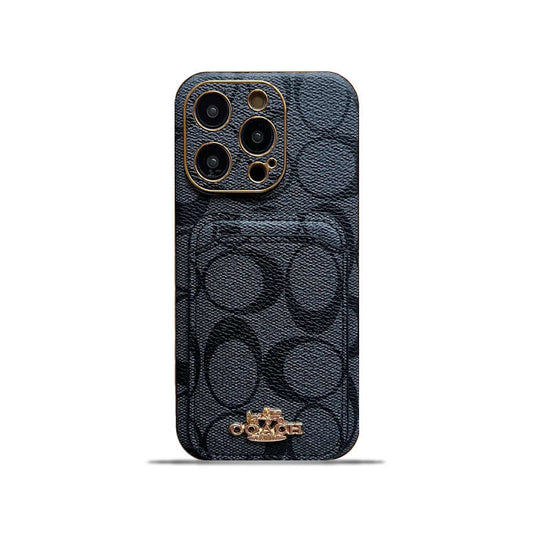 Coach iPhone Case With Card Holder Black  -KB241651 mysite